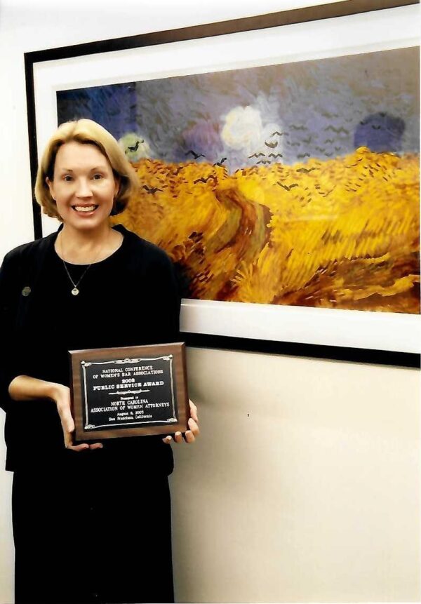 NCWBA Public Service Award winner