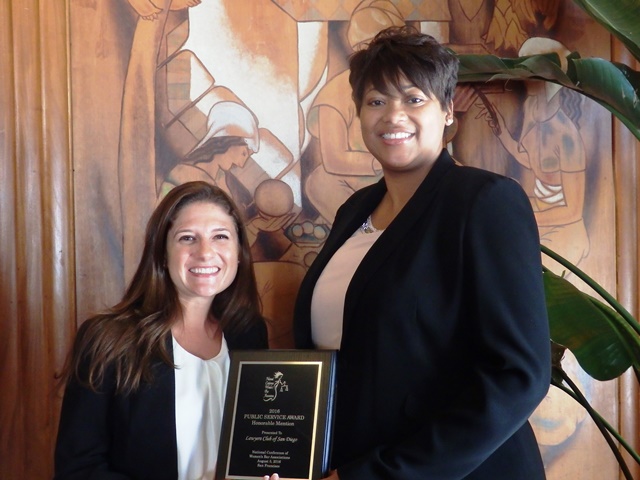 Public Service Award winner NCWBA