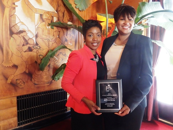 Public Service Award winner NCWBA
