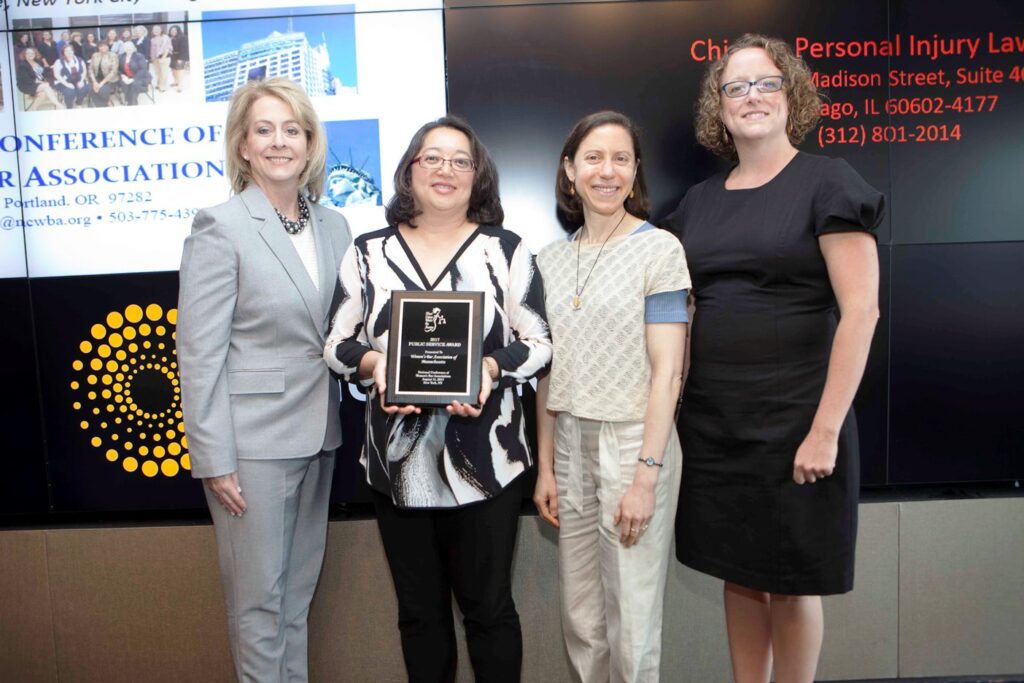 Public Service Award winners NCWBA