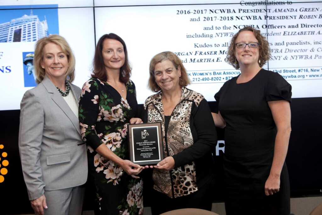 Public Service Award winner NCWBA