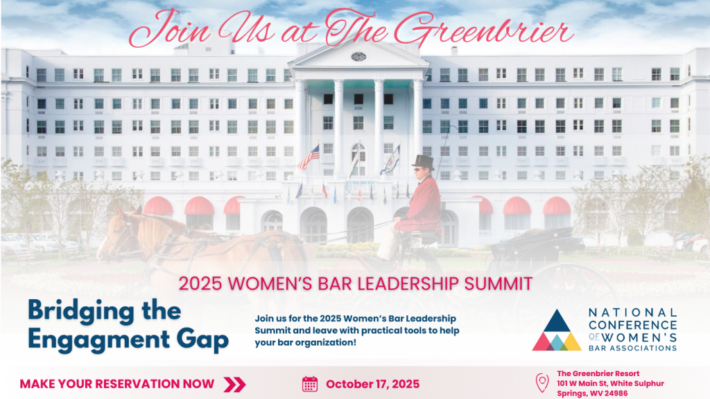 2025 Women's Bar Leadership Summit NCWBA Save the Date